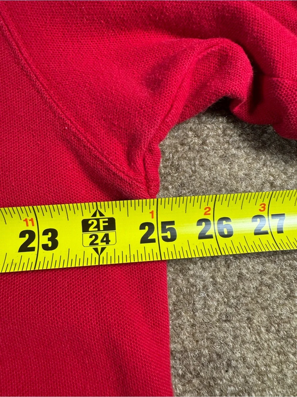 Chaps Ralph Lauren Polo Mens Big and Tall 2XL XXL XXG Red Short Sleeve